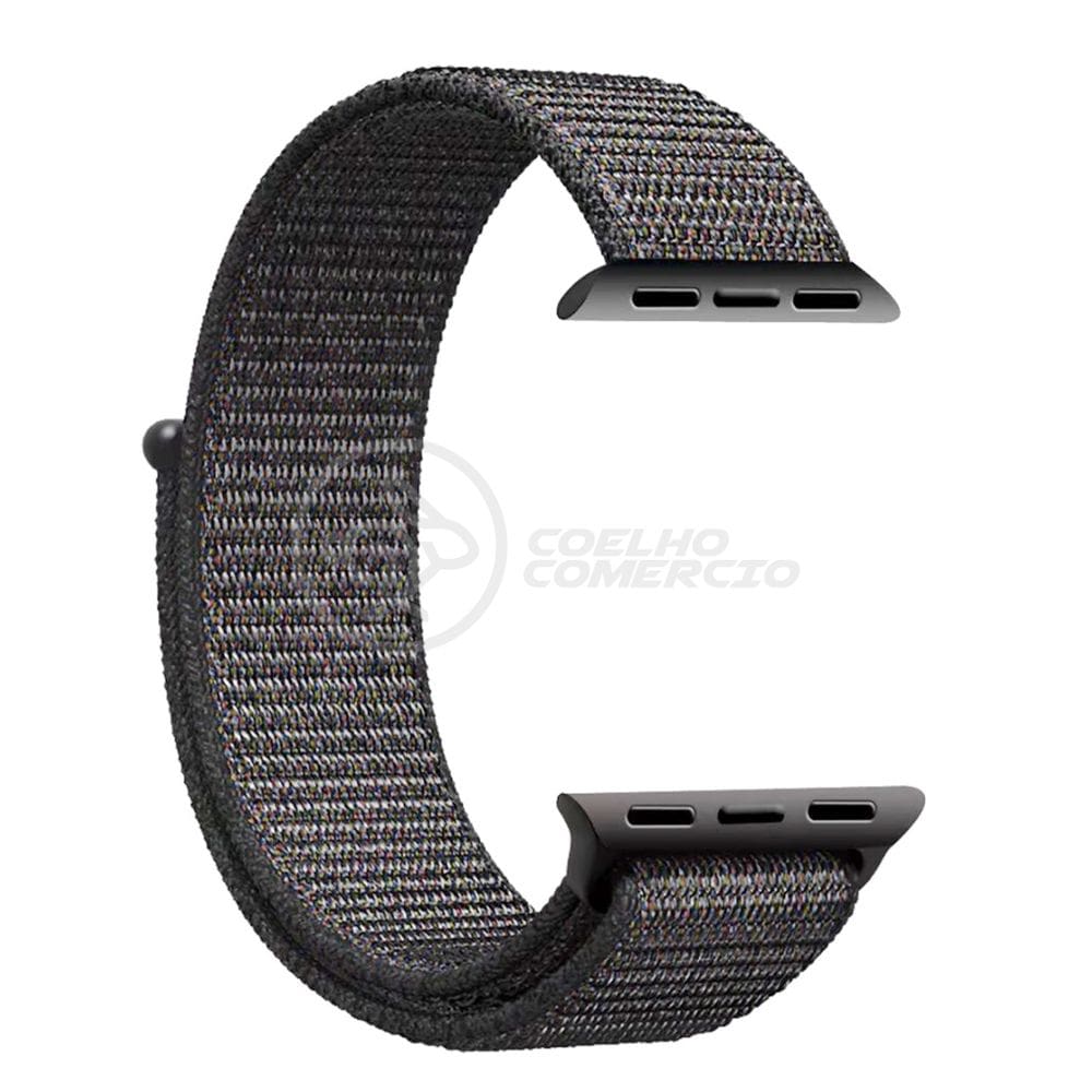 Pulseira Nylon Para IWO Smartwatch 42mm 44mm - Cinza