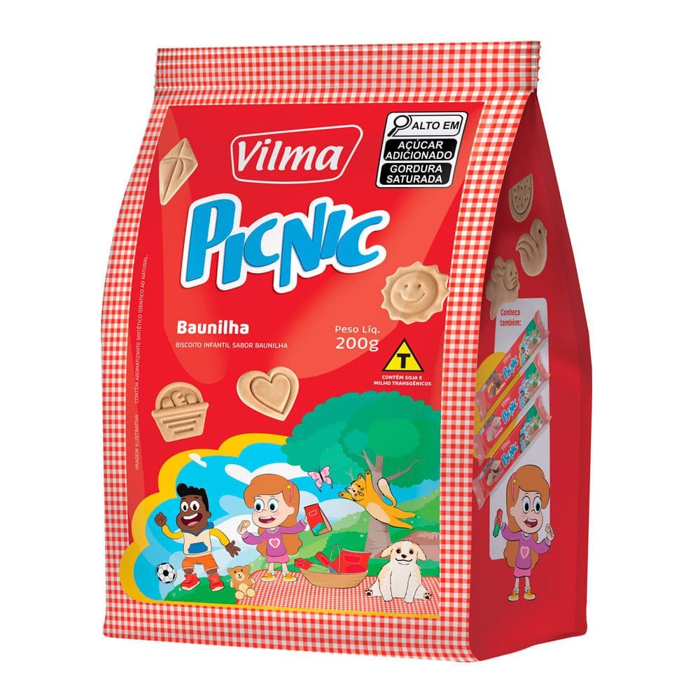 Biscoito Vilma PicNic Sabor Baunilha 200g