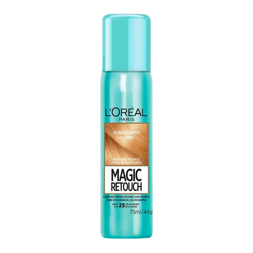 Magic Retouch L`oréal Louro Claro Spray Instantâneo para Retoque de Raiz 75ml