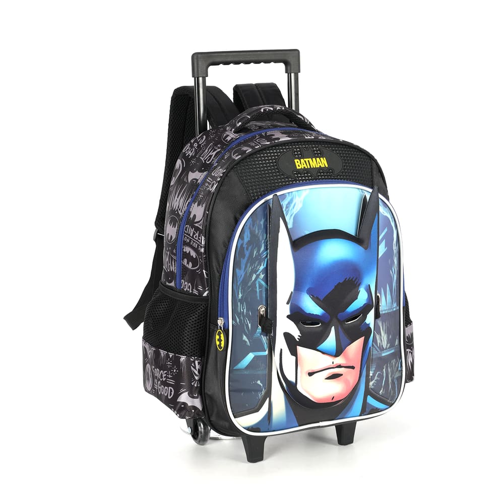 Mochila de Rodinhas Batman Luxcel | Super Herói | Rodas e Alça | Aventura e Força G
