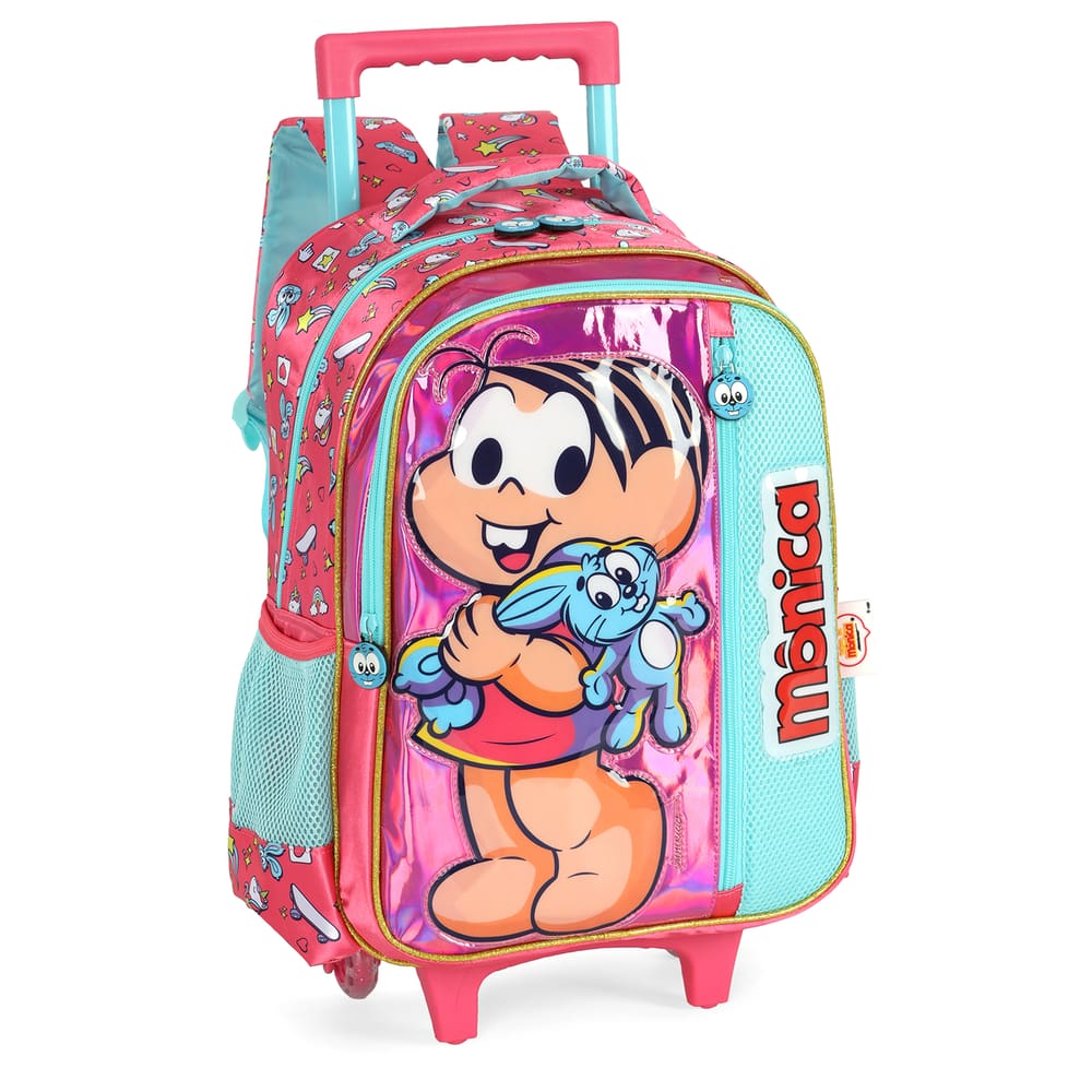 Mochila de Rodinhas Turma da Mônica