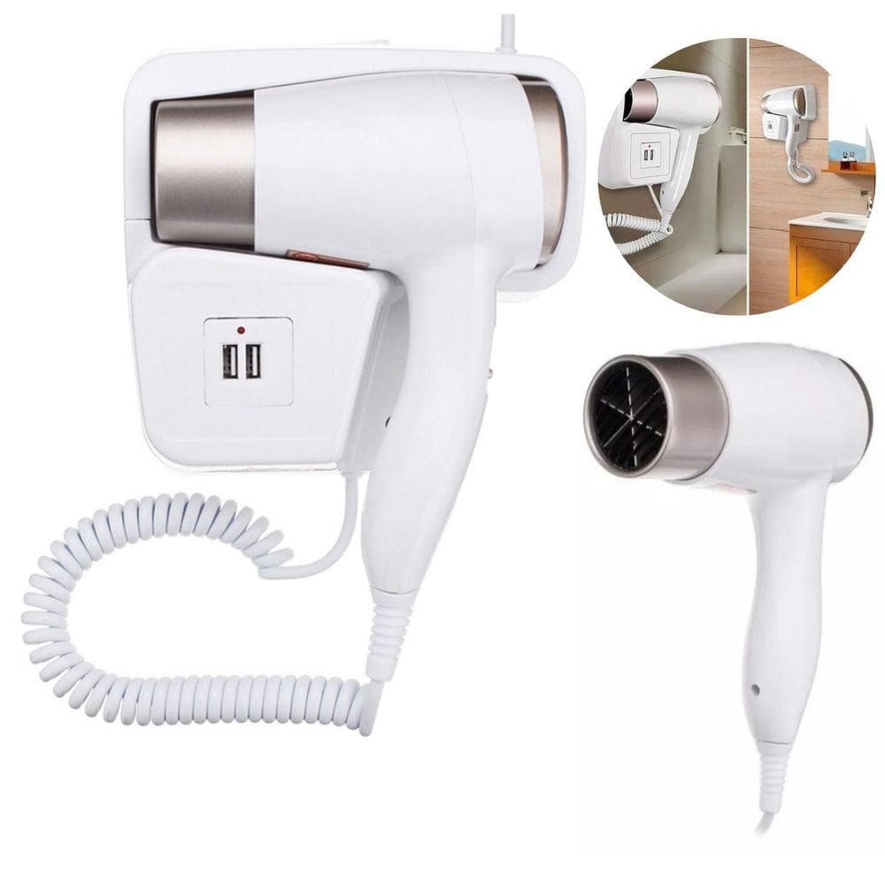 Secador Cabelo 110Volts Parede Banheiro Hotel Piscinas