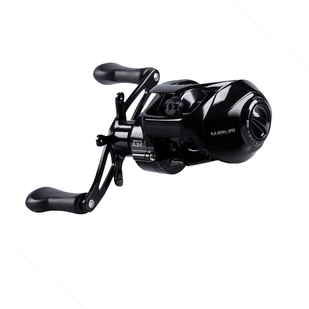Carretilha Para Pesca Maruri Luke Black 5 Rolamentos Lado Da Manivela Esquerda