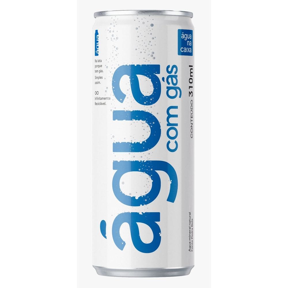 Agua NA Caixa com GÁS Lata 12X350ML