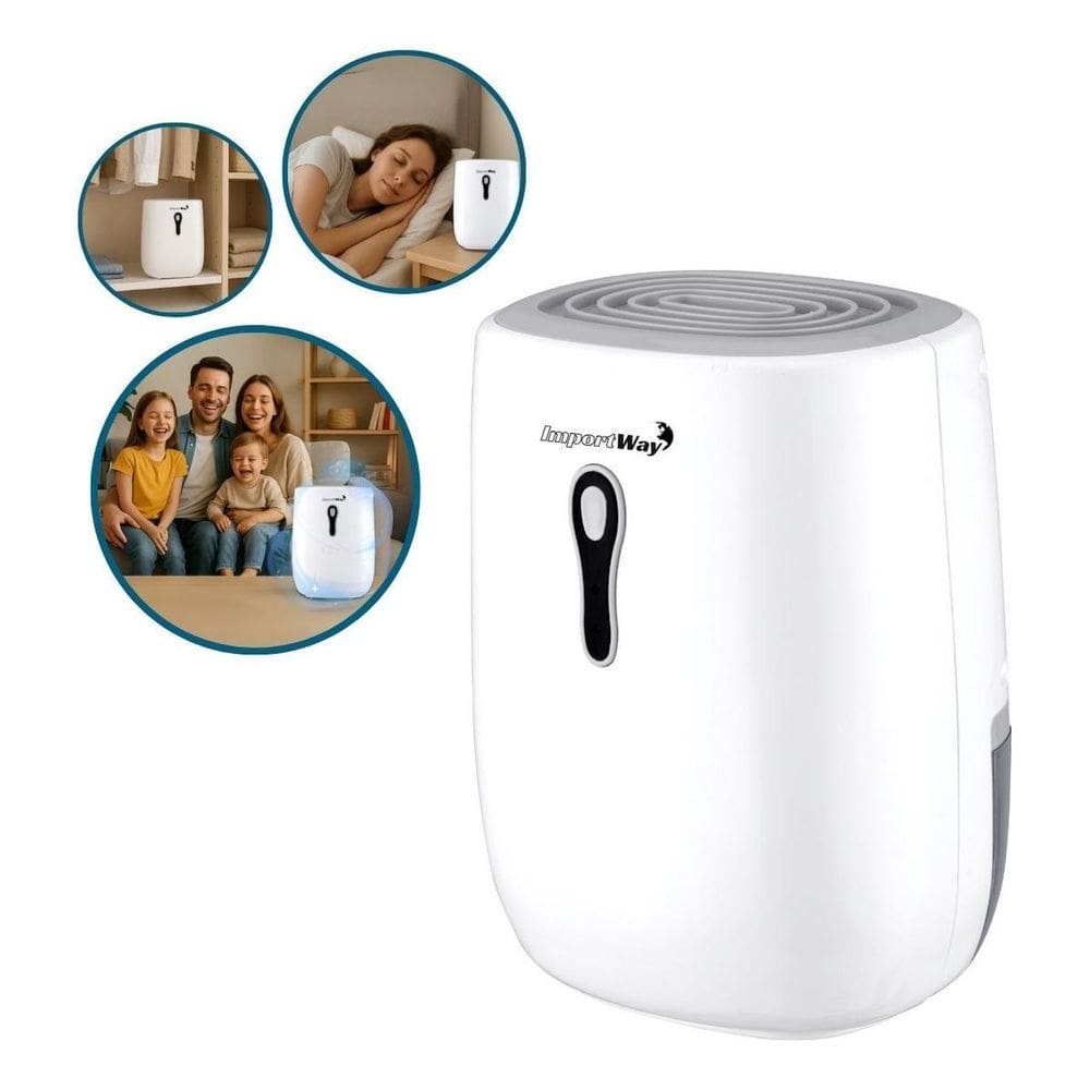 Desumidificador Ar Antimofo Portátil 500Ml Até 250Ml/Dia 15M