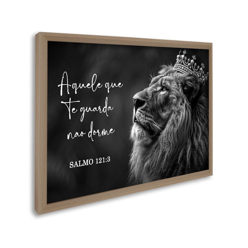 Quadro Decorativo Religioso Salmos 1 Tela 60x90 para Sala Quarto Lavabo