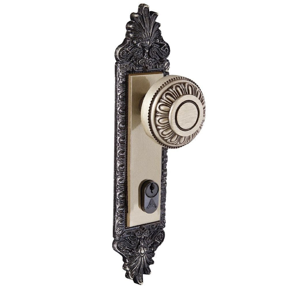 Fechadura Bola Latonado Entrada Colonial Aliança