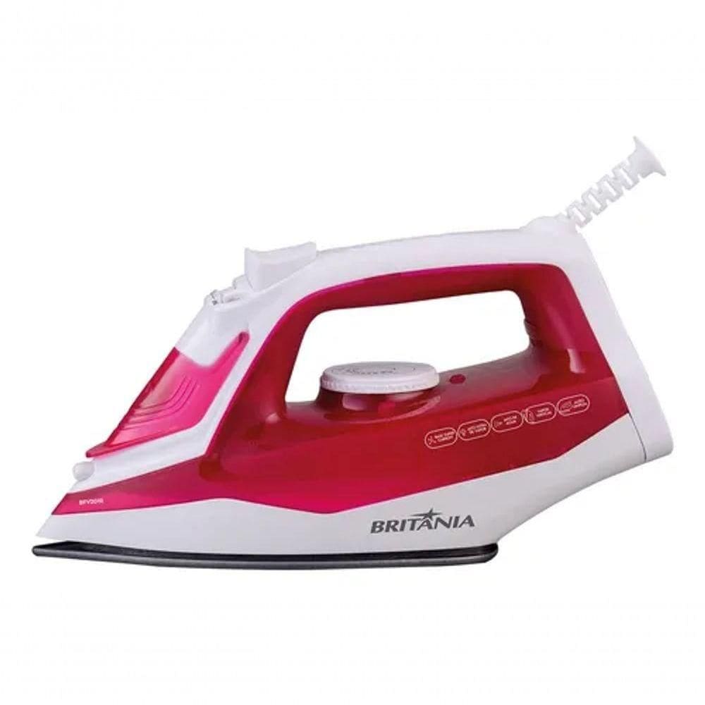 Ferro De Passar A Vapor Rosa Super Carbon Britânia BFV201R 110V