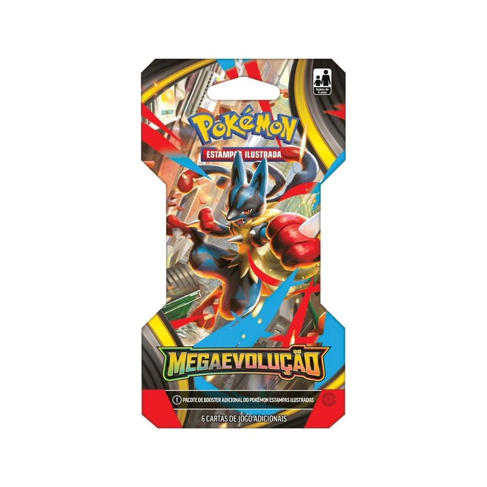 Blister Unitário Pokémon Mega Evolução Trading Card Game Jogo Estratégia Geek Presente Criança Novo