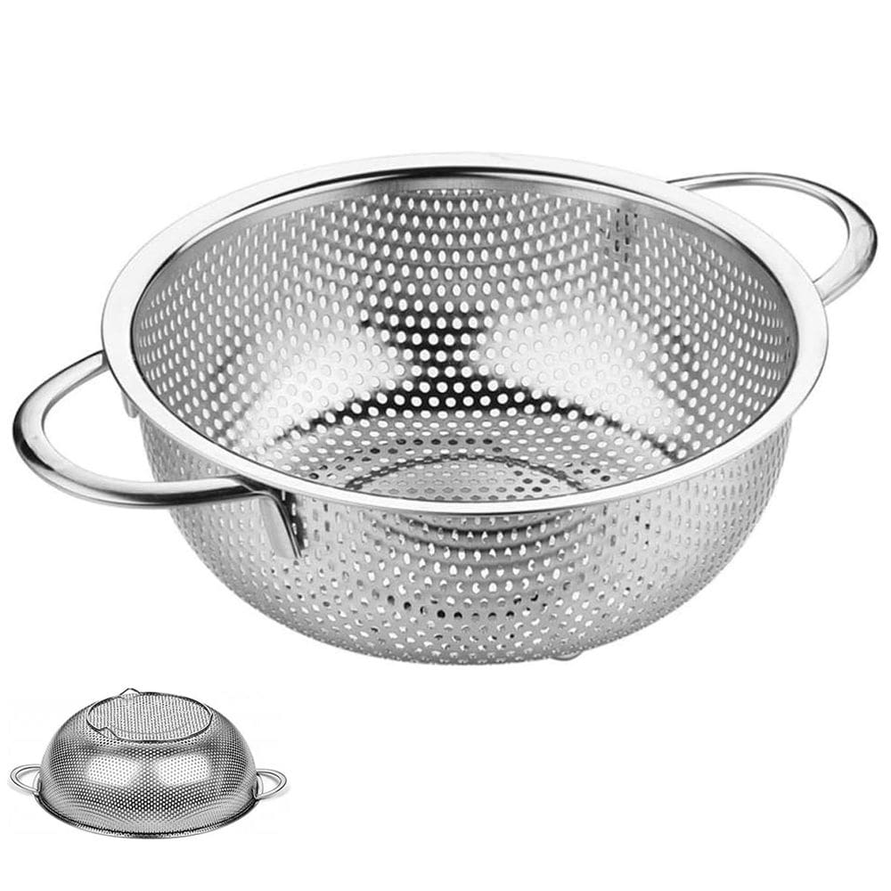 Escorredor Inox Macarrao Massas Fruta Legumes Verduras Cozinha Versatil Multiuso