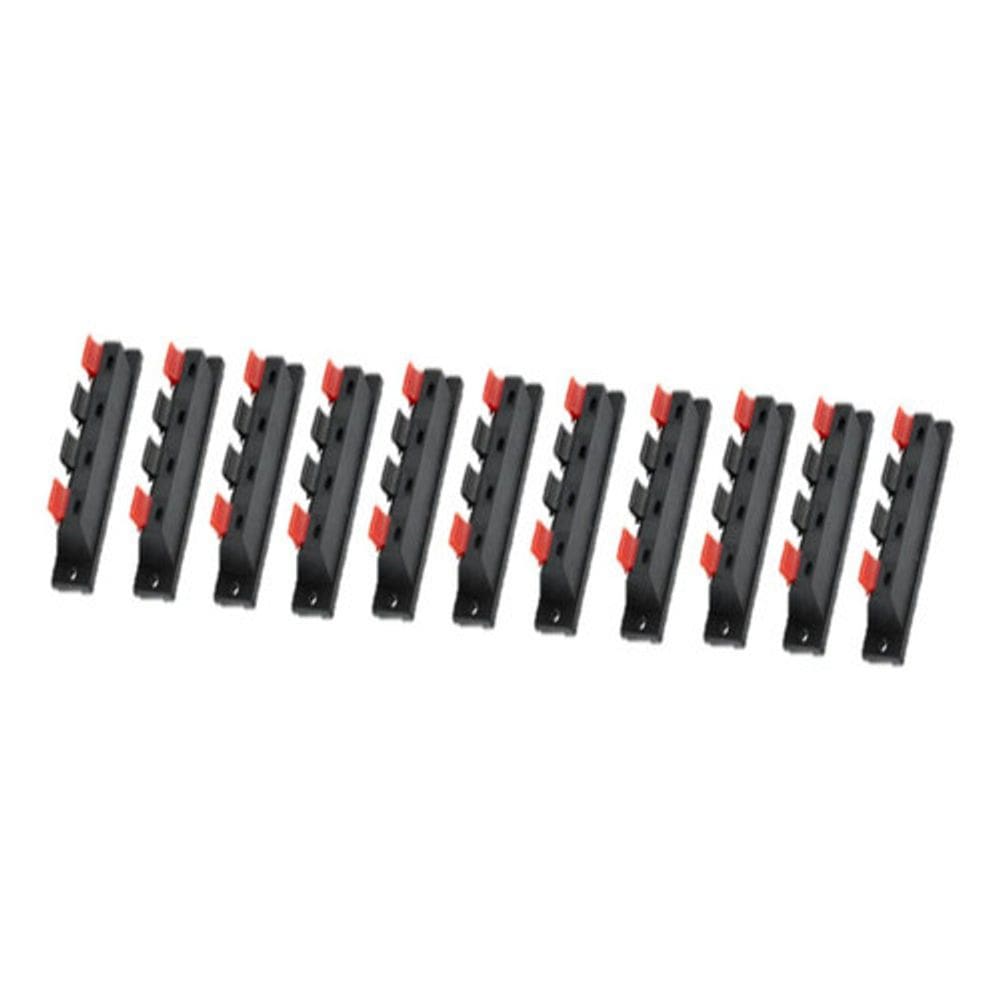 Kit 10 Conectores Borne Para Caixa Acústica 4 Vias Pressão