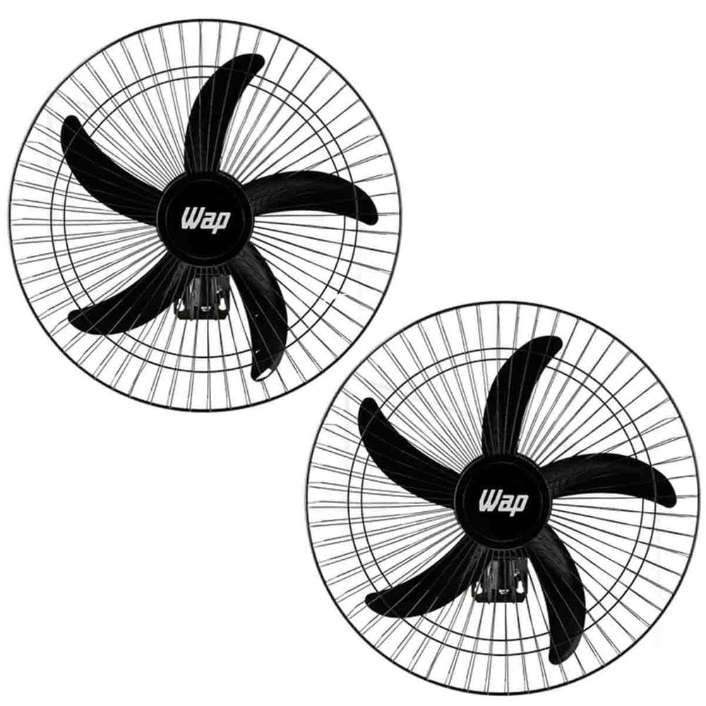 Kit2 Ventilador De Parede Wap Rajada Pro60 Turbo 5 Pás Bivol