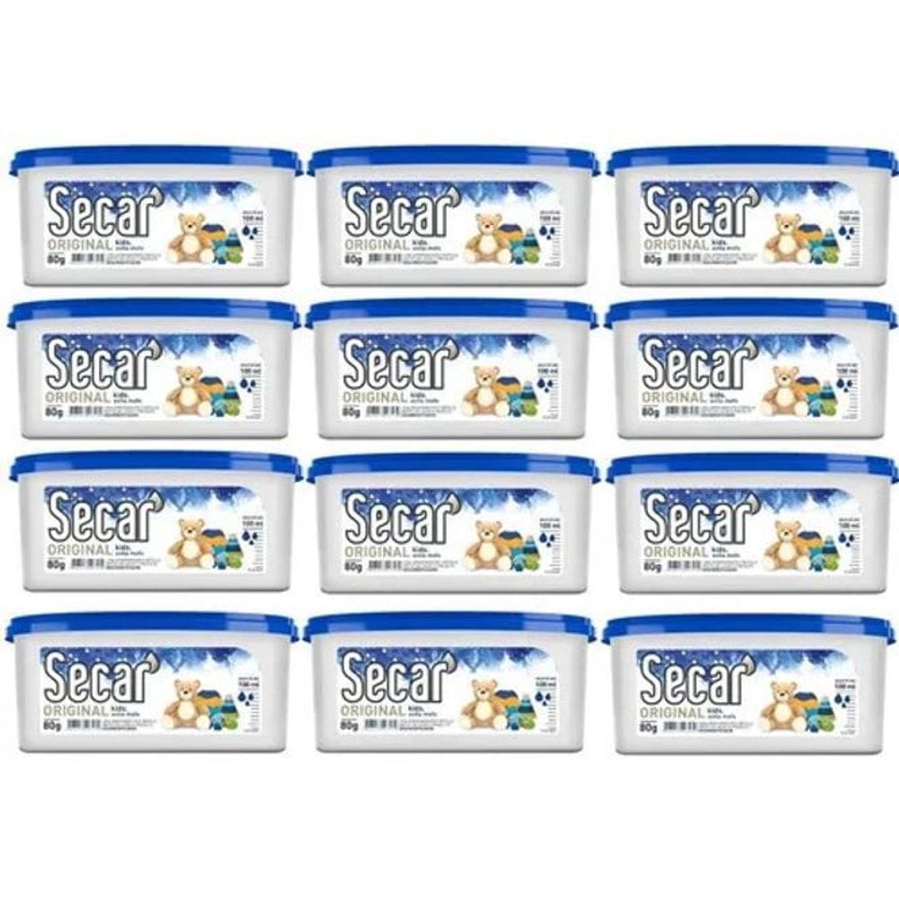 2X 12 Unid. Anti Mofo Secar 80G Kids Desumidificador Gavetas