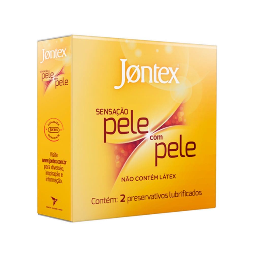 Preservativo Jontex Sensação Pele com Pele 2 Unidades