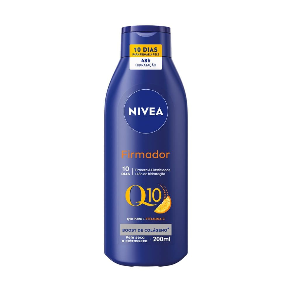Loção Hidratante Nivea Firmador Q10 + Vitamina C Pele Seca a Extrasseca 200ml