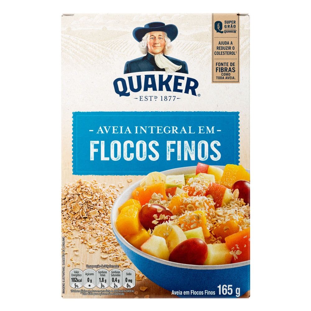 Aveia em Flocos Finos Quaker 165g