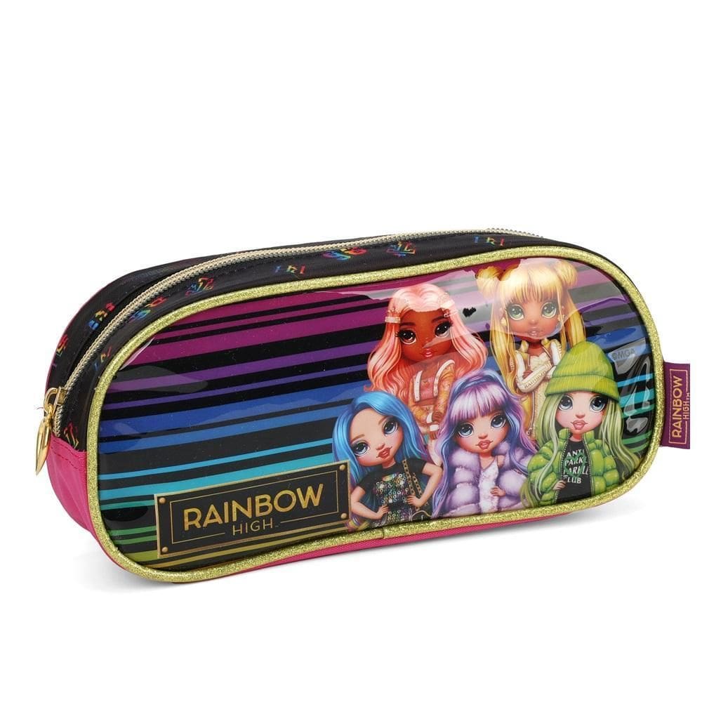 Estojo Infantil Escolar Rainbow High Luxcel