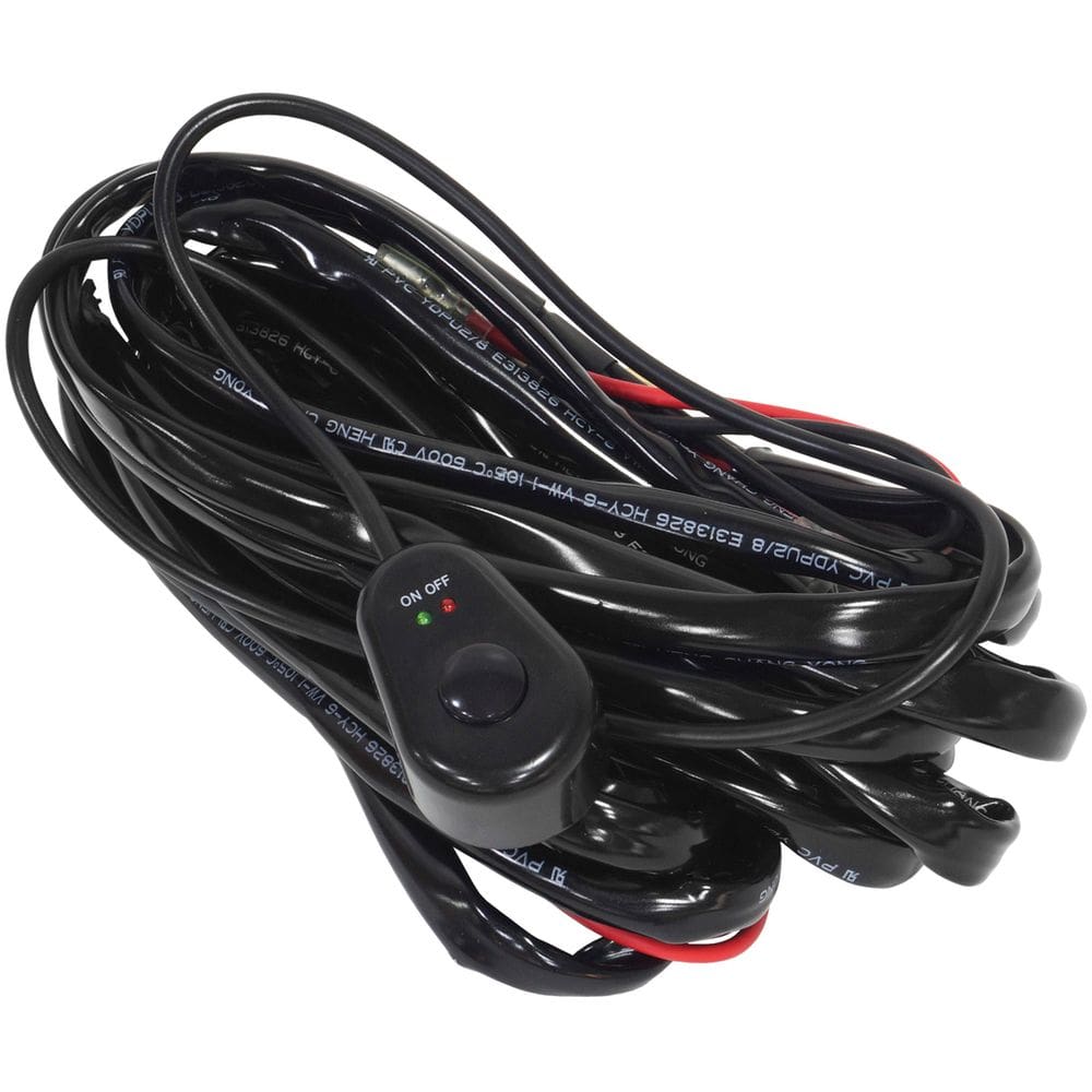 Chicote Elétrico Farol Milha Barra Led Universal 2 Saídas Relé 40A Fusível Botão Rayx