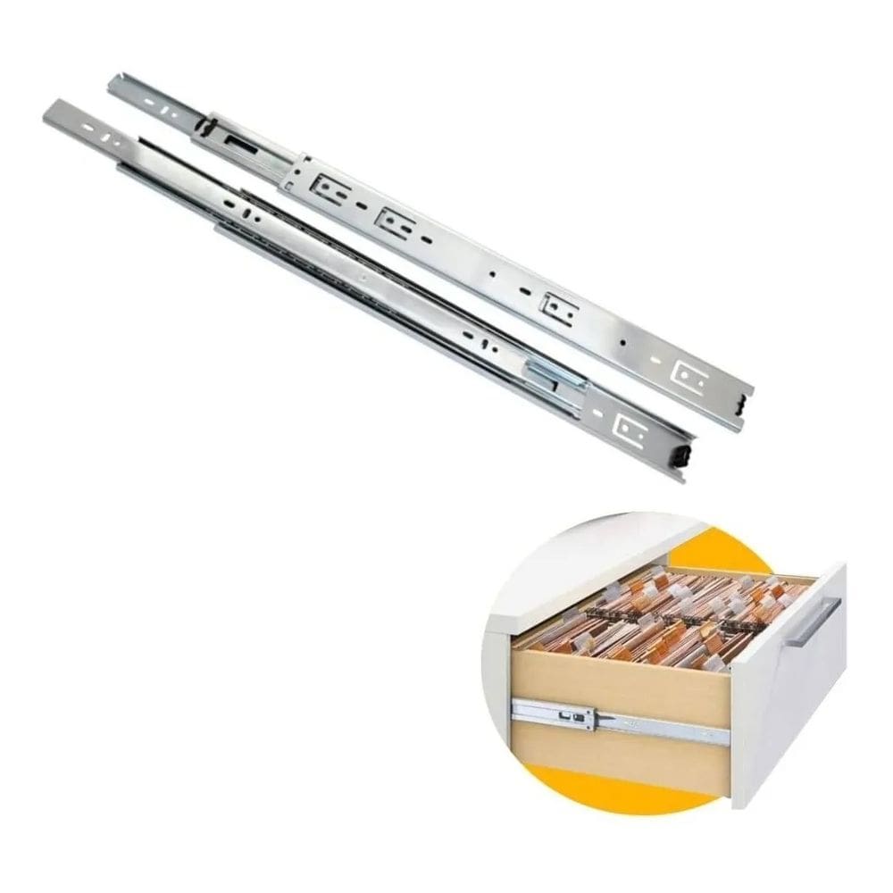 Corrediça Trilho Telescópico Mini Light Tn H35 500mm - Fgvtn