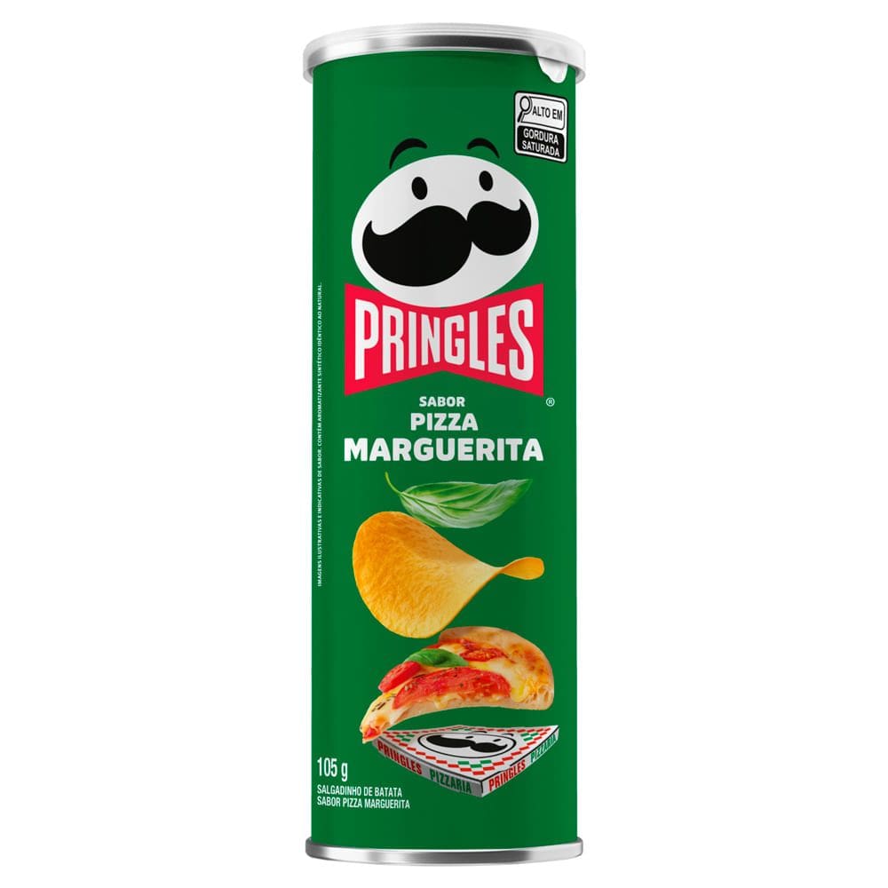 Batata Pringles Sabor Pizza Marguerita 105g