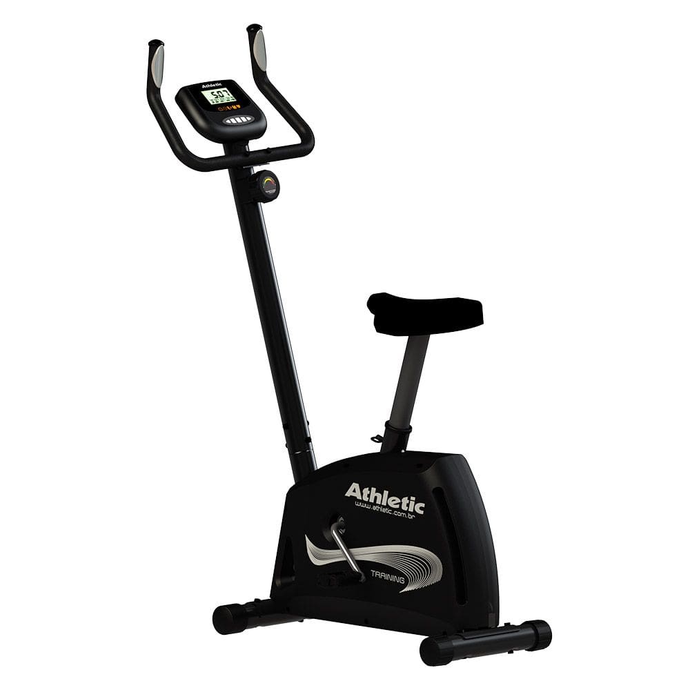 Bicicleta Athletic Training Vertical 8 níveis magnéticos Suporta 140kg Pedal suave monitor 11 funções