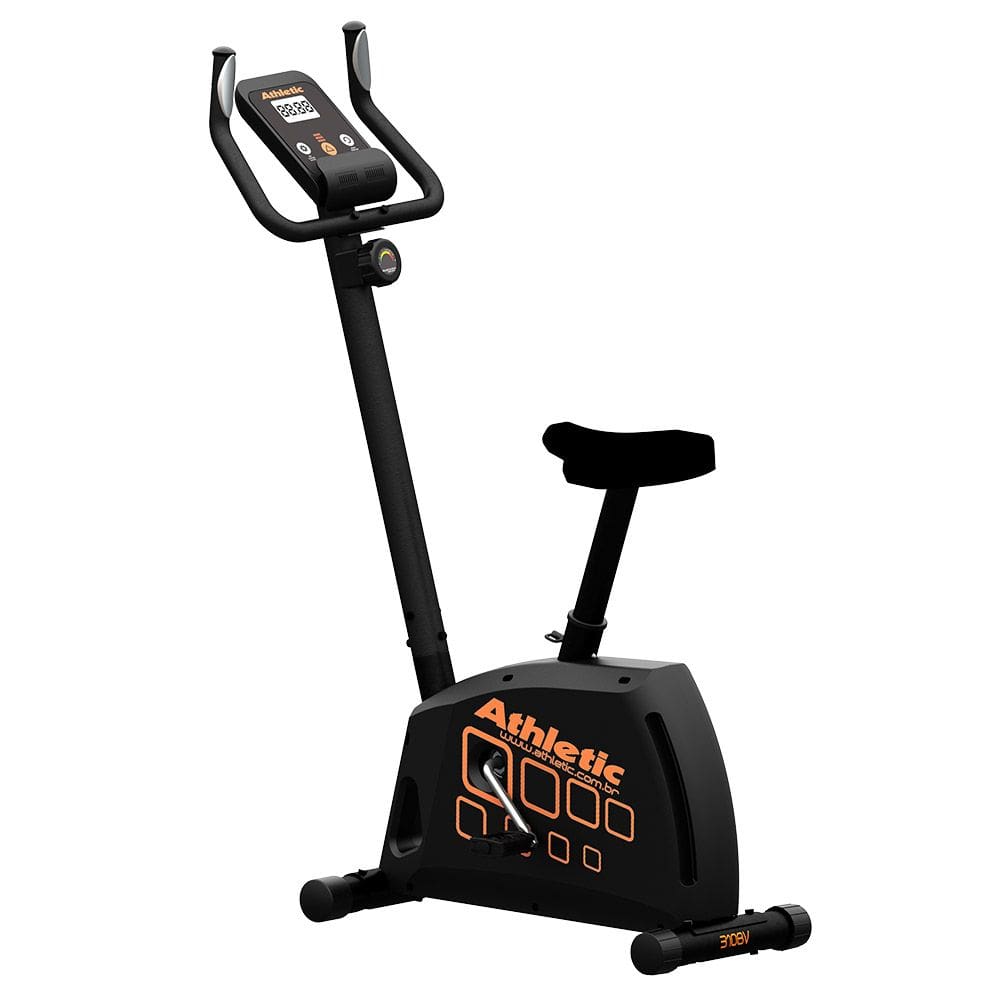 Bicicleta Ergométrica Athletic Performance 310BV Residencial Suporta 150kg 8 Níveis Monitor de Pulso