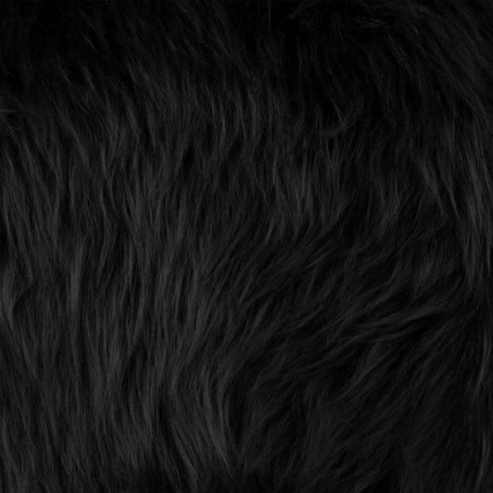 Tecido Pelúcia De Pelo Alto 1,60x5,00 M Para Decoração Preto - D`rossi