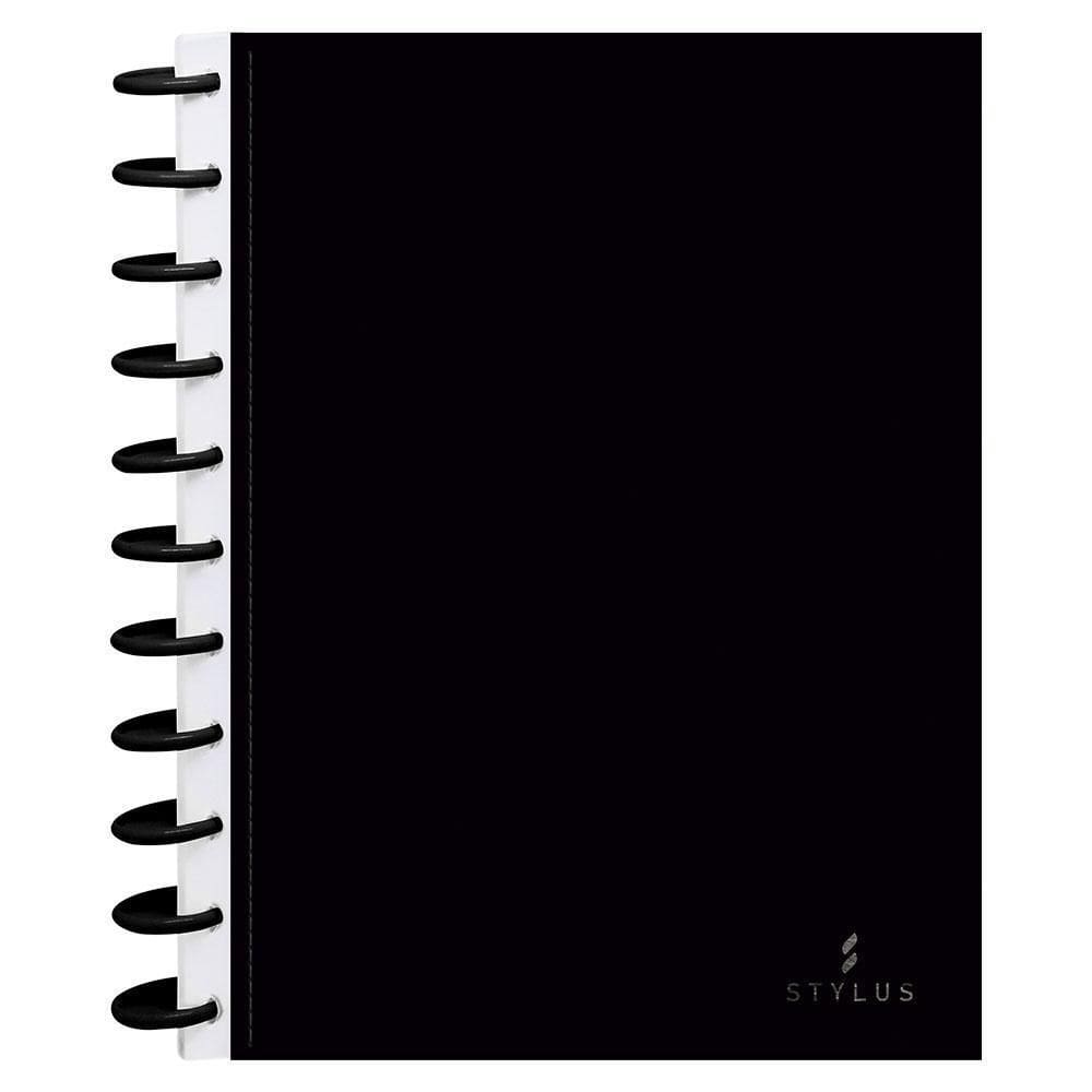 Caderno Kitdisc Univérsitario 80Fls Stylus Preto Kit