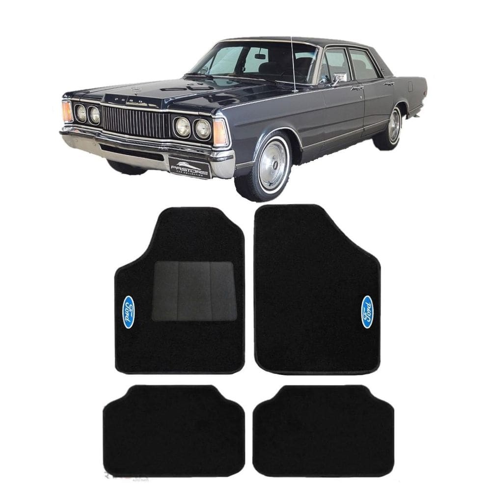 Jogo De Tapete Automotivo Galaxie 81 Carpete Forração