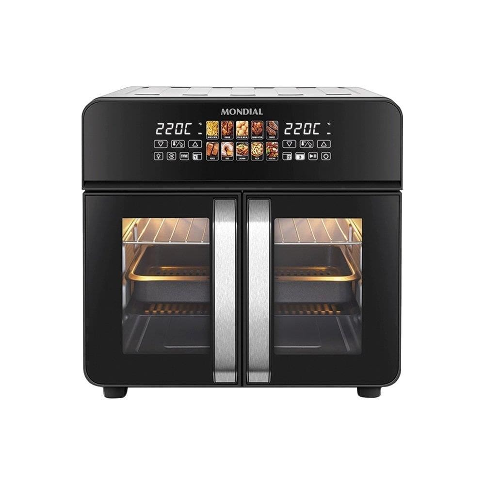 Fritadeira Air Fryer Mondial Oven AFDO-25L-FD Preto/Inox