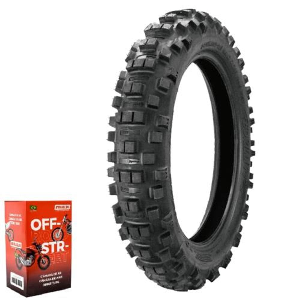 Kit Pneu Crf 250r 140/80-18 70m Tt 7 Days Enduro Borilli + Câmara