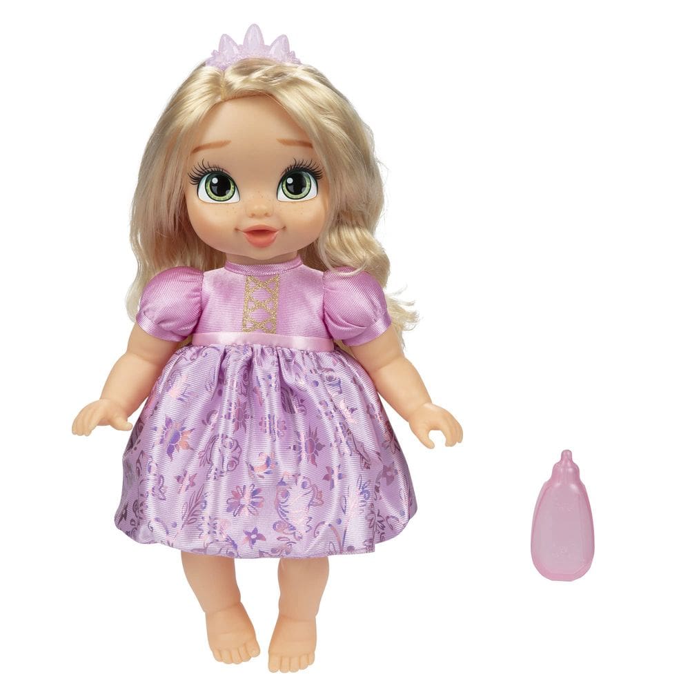Boneca Disney Princess Rapunzel com garrafa e tiara