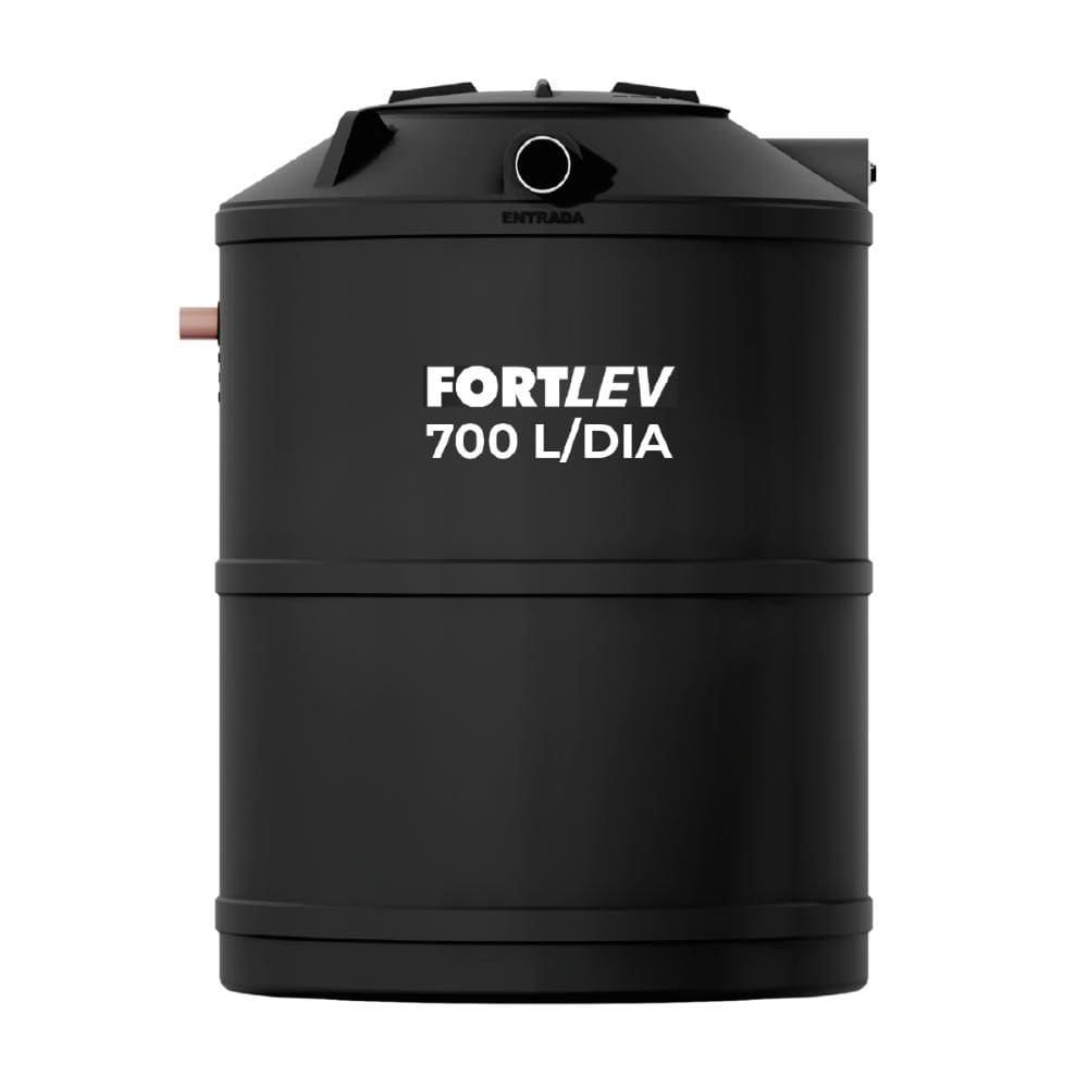 Fossa Séptica Biodigestor Max  SS (Solo e Superfície) 700L/Dia Preta Fortlev