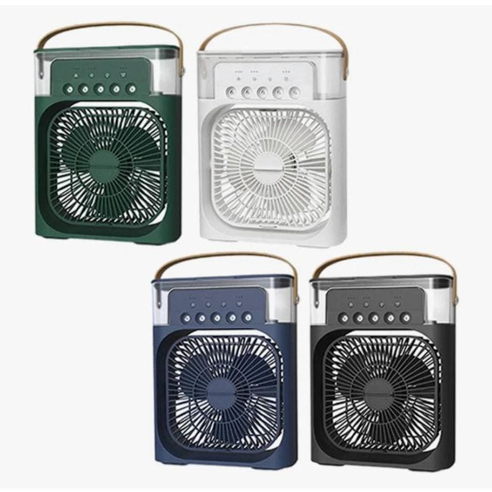 Mini Ventilador Com Frio Gelo Aromatizador E Usb