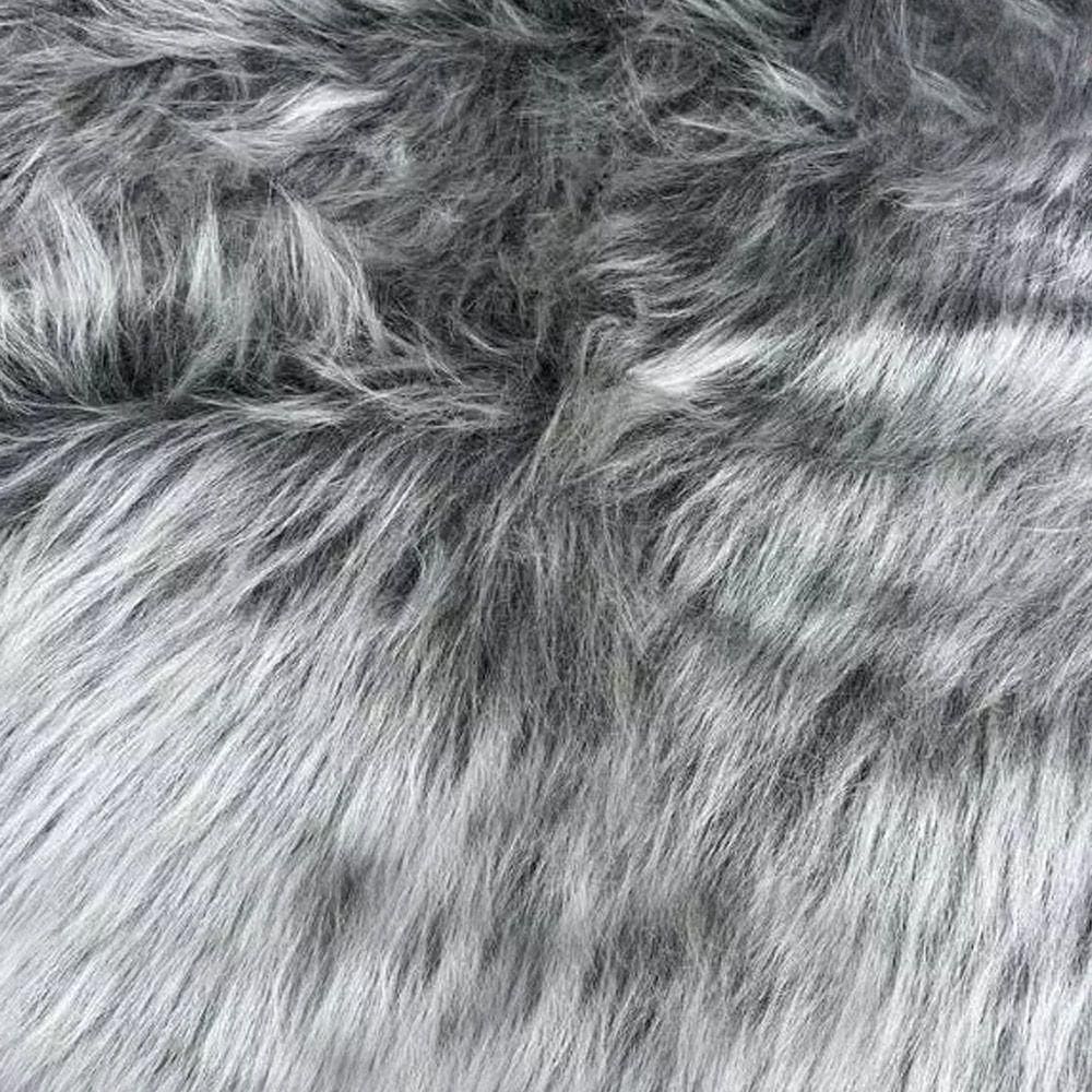 Tecido Pelúcia De Pelo Alto 1,60x5,00 M Para Decoração - D`rossi Grafite