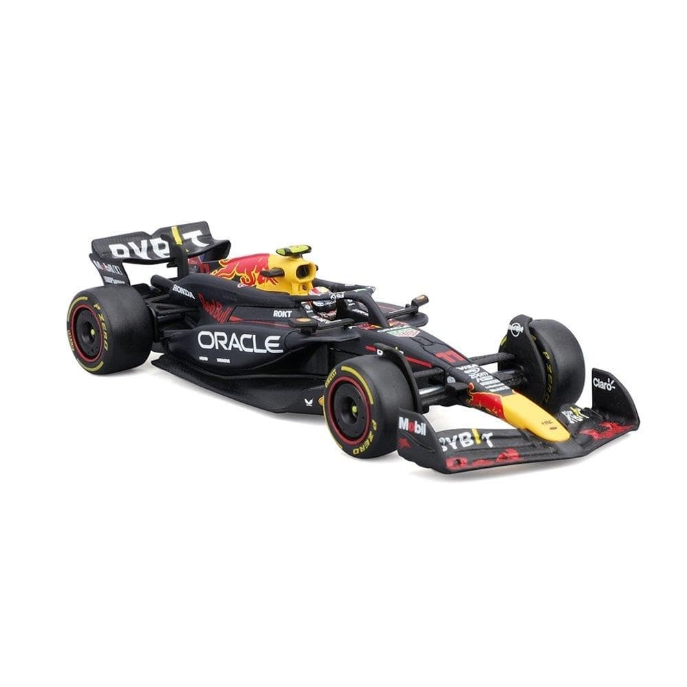 Carrinho Burago F1 1:43 Red Bull Rb20 - Perez Com Capacete 18-38098A