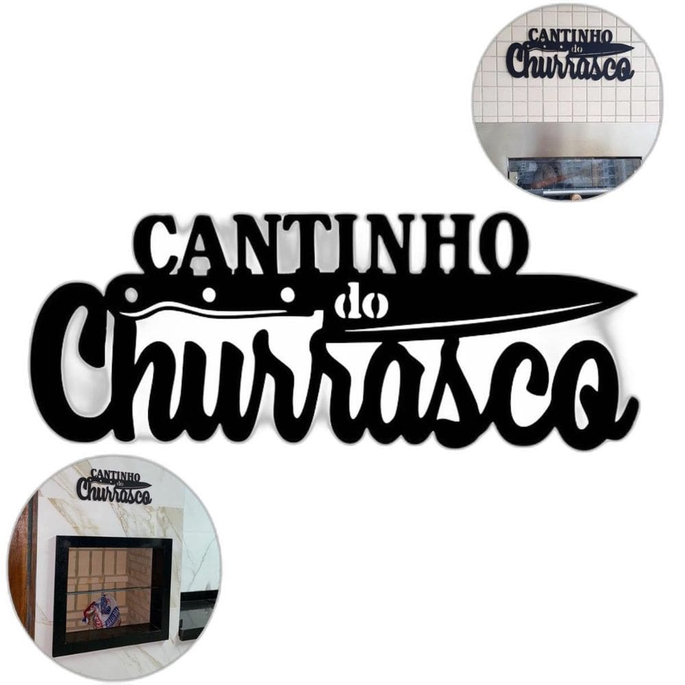 Placa Decorativas Cantinho Do Churrasco Quadro Churrasqueira