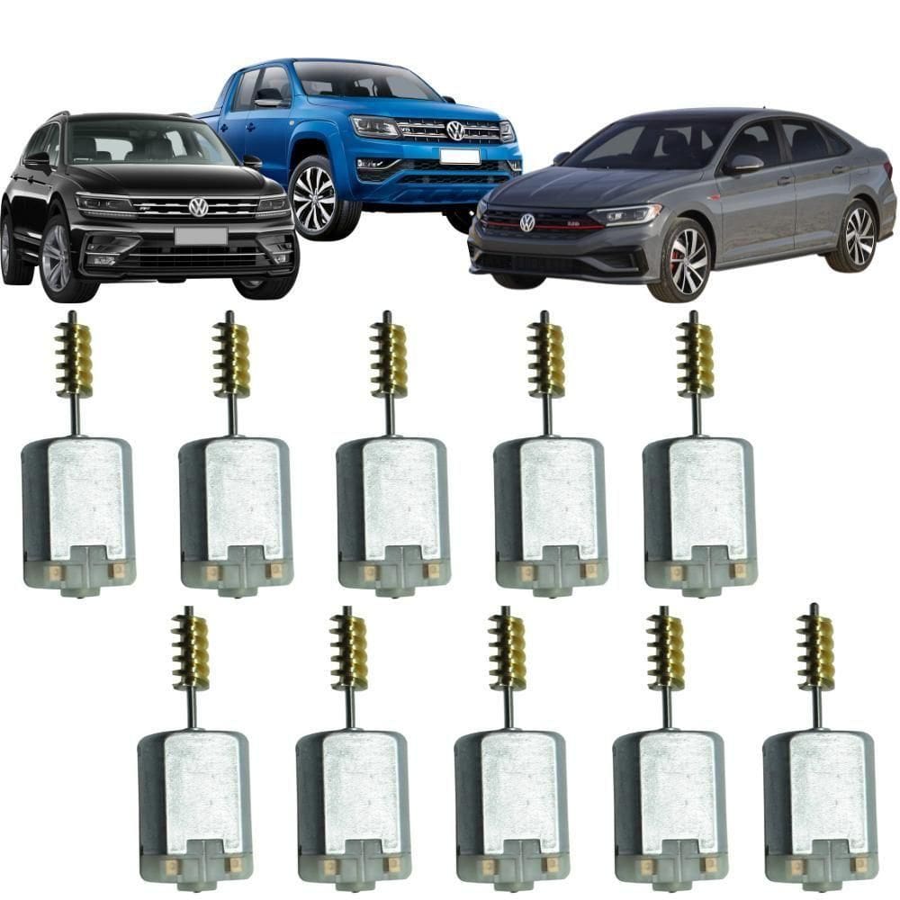 10 Motor Da Trava Da Fechadura Elétrica Porta Jetta Amarok - Un - 10 [f103]