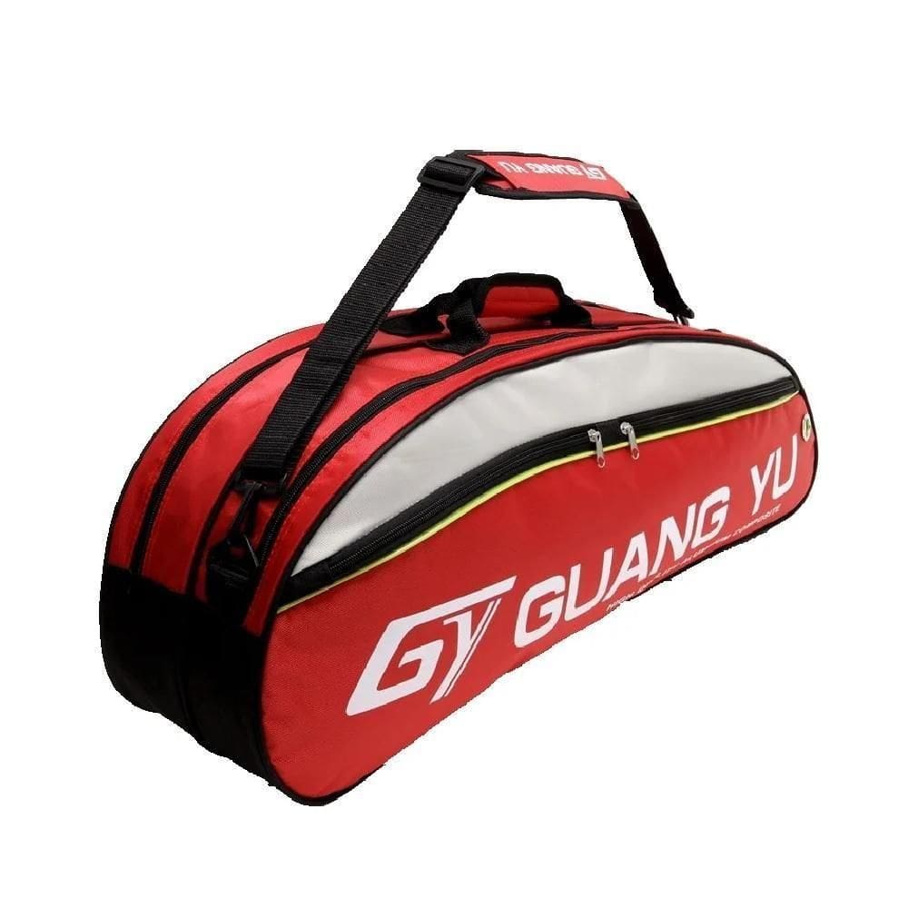 Raqueteira Mochila Tenis Esportiva Multiuso Bolsa Dupla Para Raquete Beach Badminton Bolsos E Alca Vermelha