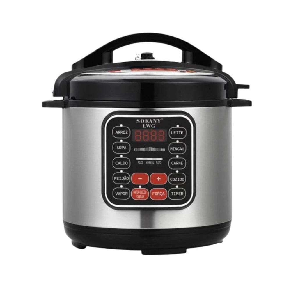 Panela De Pressão Elétrica 5L Digital Inox 1000W 110V