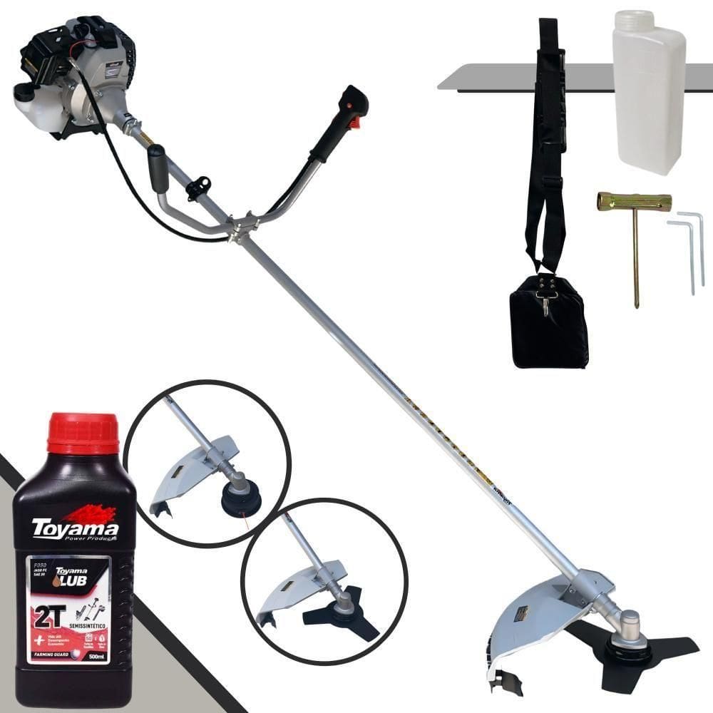 Roçadeira Profissional Tbc43h Toyama 43cc + Óleo Toyama 2t