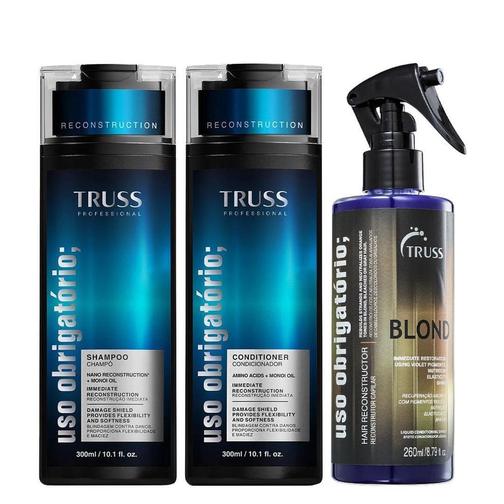 Truss Uso Obrigatório Kit Shampoo Condicionador E Blond