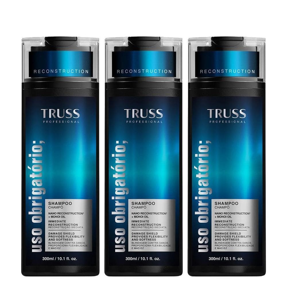 Truss Uso Obrigatório Kit Shampoo 3X300Ml