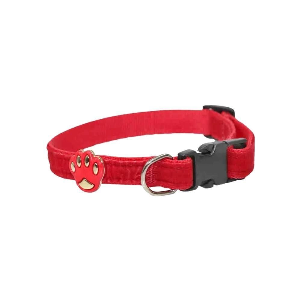 Coleira De Camurça Ajustável Resistente Para Cães Tamanho P