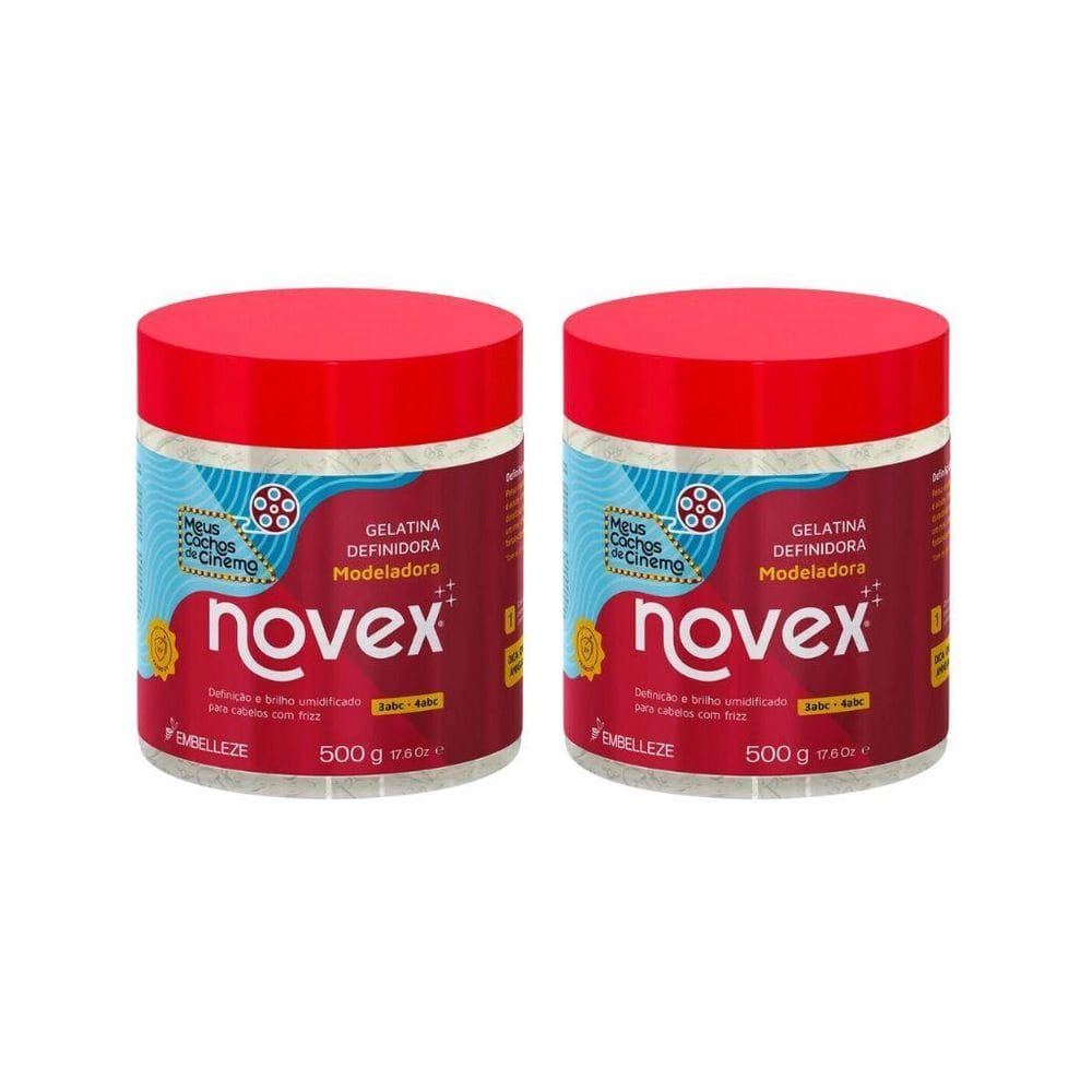Gelatina Capilar Novex 500G Meus Cachos De Cinema - 2Un