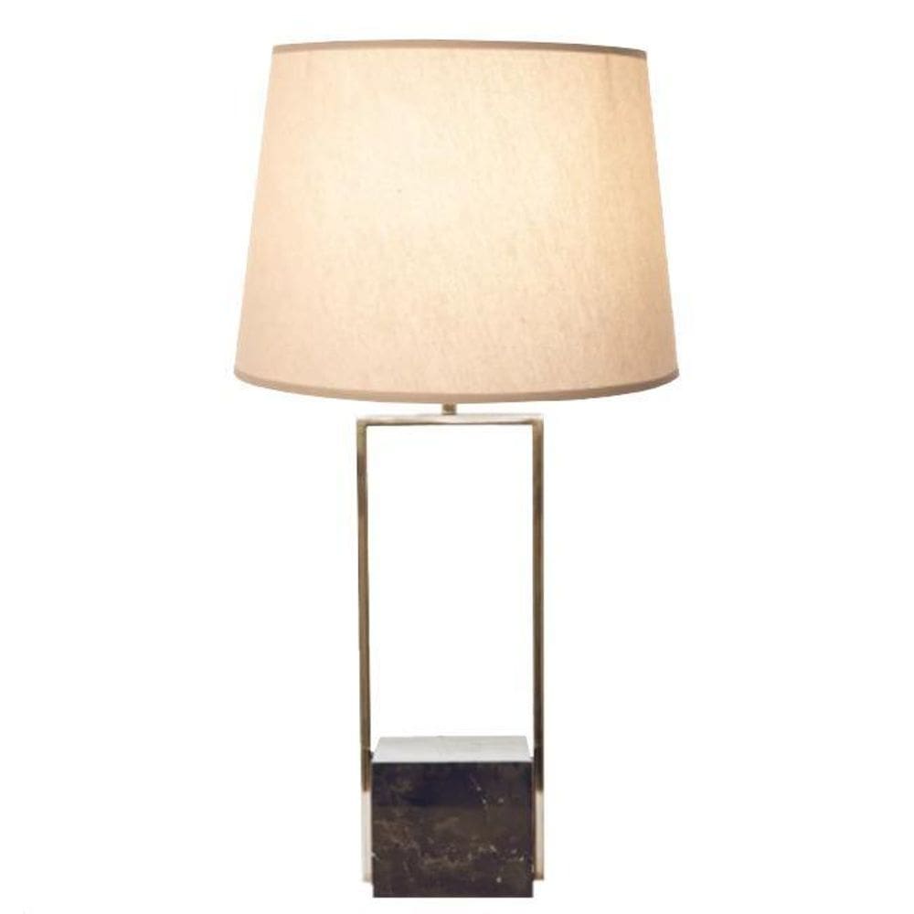 Abajur Quadratto Base Quadrada Marmore