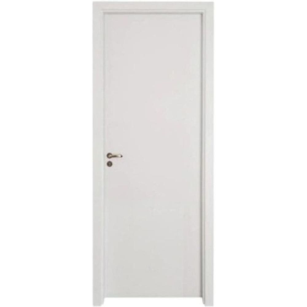 Kit Porta de MDF Pinhal M10/15 Interna, Abertura à Direita 213x85 cm, Branco