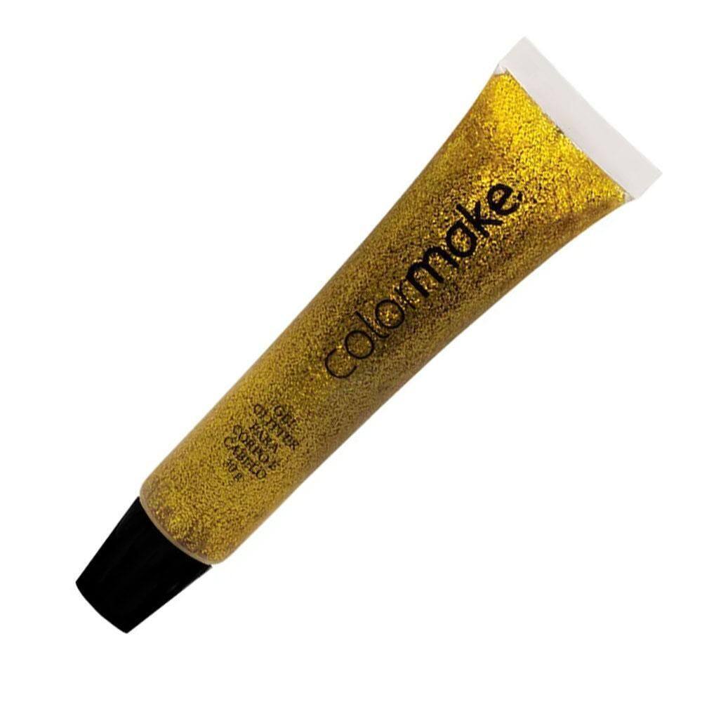 Gel Glitter Para Cabelo E Corpo 30G Ouro Colormake