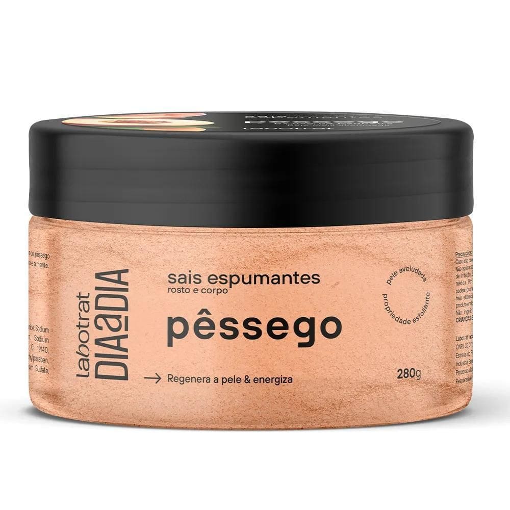 Sais De Banho Espumante Rosto E Corpo Pêssego Labotrat 280G