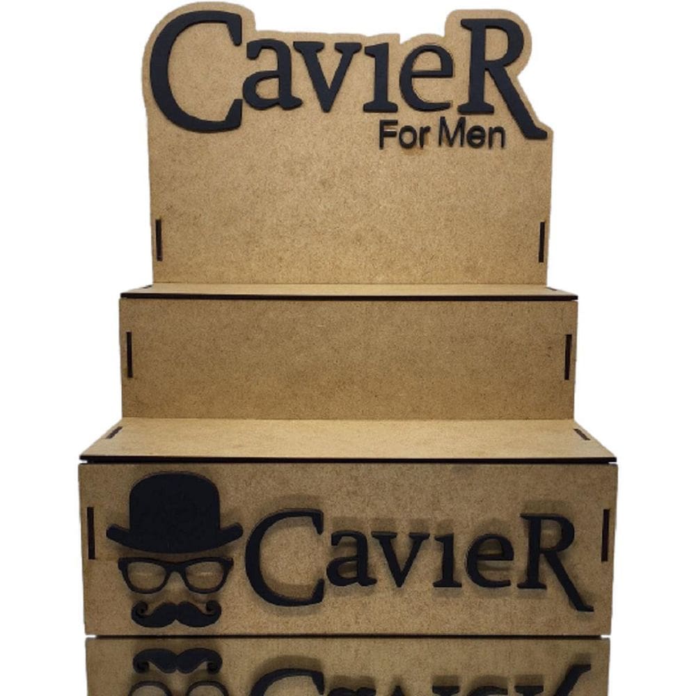 Expositor Barbearia Cavier Cosmeticos